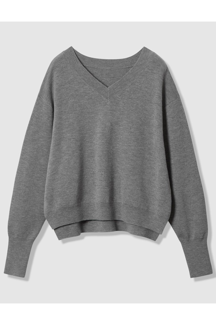 【アルアバイル/allureville】のウールスムース2WAYネックプルオーバー インテリア・キッズ・メンズ・レディースファッション・服の通販 founy(ファニー) 　ファッション　Fashion　レディースファッション　Fashion for Women　トップス・カットソー　Cut & Sew Tops　ニット　Knit Tops & Sweaters　カジュアルプルオーバー・ニットトップス　Pullovers & Knit Tops / Casual Pullovers　おすすめ　Recommended / Our Picks　なめらか　Smooth, Silky Texture　モノトーン　Monotone, Black and White　冬　Winter / This Winter　新作・新入荷　New Arrivals / New In　グレー|ID: prp329100004716624 ipo3291000000034078955
