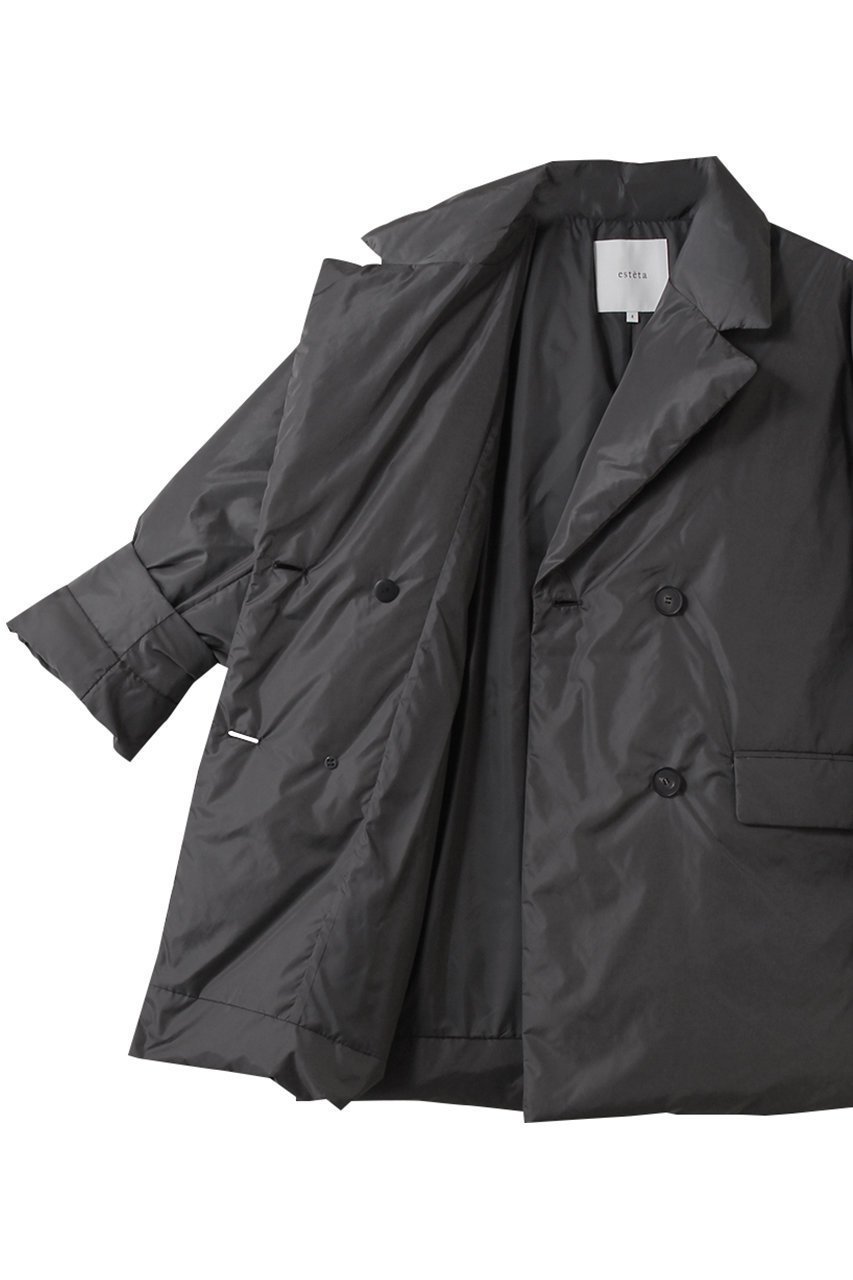 【エステータ/esteta】のLIMONTAタフタ ダウンコート 人気、トレンドファッション・服の通販 founy(ファニー) 　ファッション　Fashion　レディースファッション　Fashion for Women　アウター　Coat / Outerwear Collection　コート・ロングコート・ピーコート　Long Coats, Peacoats & More　ダウンジャケット・軽量ダウン　Warm & Lightweight Down Jackets　タフタ　Taffeta, Structured Fabric　ダウン　Down, Puffer　フェザー　Feather, Feather Detail　エレガント 上品　Elegant　冬　Winter / This Winter　新作・新入荷　New Arrivals / New In　防寒　Cold Protection, Winter-Ready　other-6|ID: prp329100004716628 ipo3291000000034078981