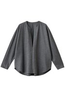 【エステータ/esteta】のウールツイルジャージー スリットネック ブラウス 人気、トレンドファッション・服の通販 founy(ファニー) ファッション Fashion レディースファッション Fashion for Women トップス・カットソー Cut & Sew Tops シャツ・ブラウス・オフィスカジュアル Elegant Blouses & Button-Ups おすすめ Recommended / Our Picks カットソー Cut and Sewn Top スリット Slit, Slit Detail スリーブ Sleeve, Long Sleeve / Short Sleeve タートルネック Turtleneck, High Neck デコルテ Décolleté, Neckline フロント Front, Front Design ロング Long, Long-Length 新作・新入荷 New Arrivals / New In |ID:prp329100004716630