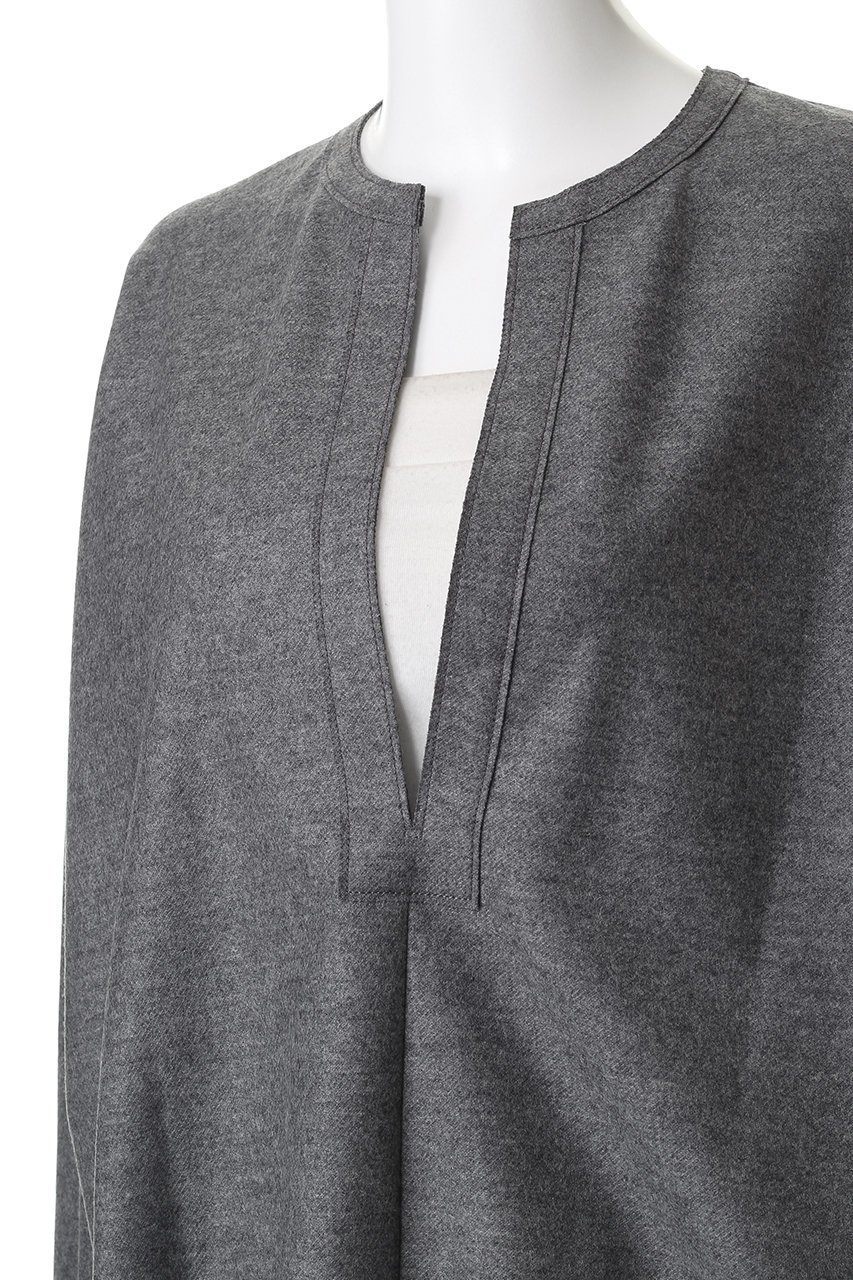 【エステータ/esteta】のウールツイルジャージー スリットネック ブラウス 人気、トレンドファッション・服の通販 founy(ファニー) 　ファッション　Fashion　レディースファッション　Fashion for Women　トップス・カットソー　Cut & Sew Tops　シャツ・ブラウス・オフィスカジュアル　Elegant Blouses & Button-Ups　おすすめ　Recommended / Our Picks　カットソー　Cut and Sewn Top　スリット　Slit, Slit Detail　スリーブ　Sleeve, Long Sleeve / Short Sleeve　タートルネック　Turtleneck, High Neck　デコルテ　Décolleté, Neckline　フロント　Front, Front Design　ロング　Long, Long-Length　other-5|ID: prp329100004716630 ipo3291000000035617413