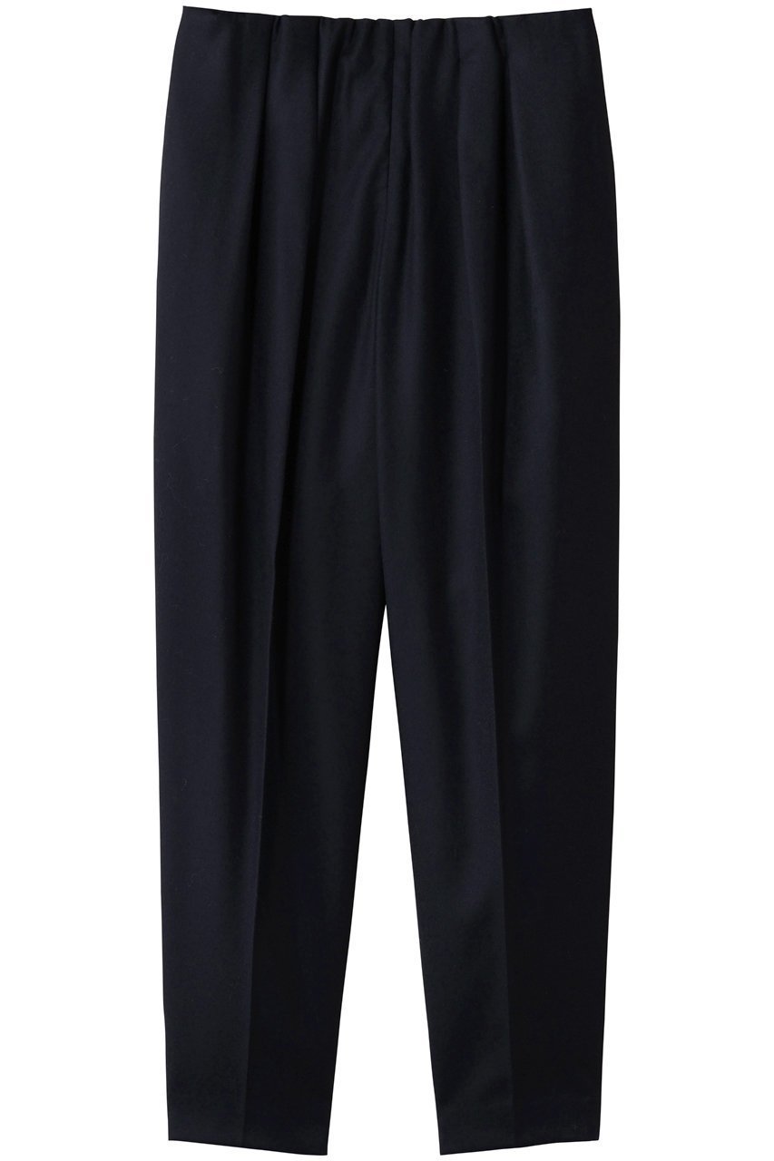 【デパリエ/DEPAREILLE】のサキソニーギャザーパンツ インテリア・キッズ・メンズ・レディースファッション・服の通販 founy(ファニー) 　ファッション　Fashion　レディースファッション　Fashion for Women　パンツ　Pants & Trousers　ギャザー　Gathered, Ruffled　センター　Center, Center Line　ビジネス 仕事 通勤　Business / Work / Commuting　フォルム　Silhouette, Form　ブラック|ID: prp329100004716632 ipo3291000000036135581