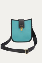 【クルニ/CULLNI】のClasp lock Leather ミニショルダーバッグ ブルーグリーン|ID:prp329100004716633