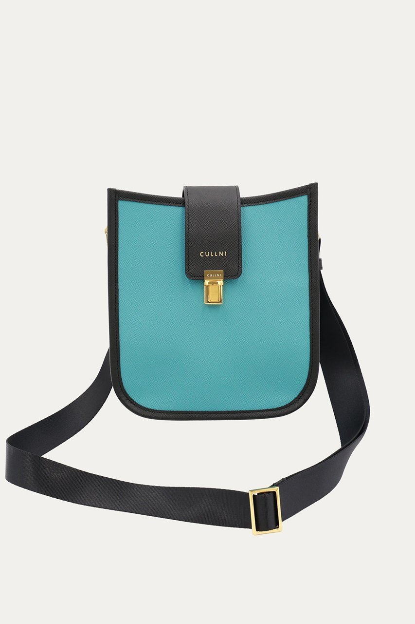 【クルニ/CULLNI】のClasp lock Leather ミニショルダーバッグ インテリア・キッズ・メンズ・レディースファッション・服の通販 founy(ファニー) 　ファッション　Fashion　レディースファッション　Fashion for Women　バッグ　Bags　ユニセックス　Unisex, Genderless　ショルダー　Shoulder, Shoulder Strap　フォルム　Silhouette, Form　フラップ　Flap, Flap Pocket　ポケット　Pocket, Pocket Detail　ラップ　Wrap, Wrap Design　エレガント 上品　Elegant　新作・新入荷　New Arrivals / New In　ブルーグリーン|ID: prp329100004716633 ipo3291000000034079009