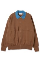 【クルニ/CULLNI】の【UNISEX】ビッグポケット ジップアップ ニットジャケット 人気、トレンドファッション・服の通販 founy(ファニー) ファッション Fashion レディースファッション Fashion for Women アウター Coat / Outerwear Collection レディースジャケット・軽アウター Jackets ユニセックス Unisex, Genderless ジップアップ Zip-Up, Full Zip ジャケット Jacket, Outerwear ビッグ Big, Oversized フラップ Flap, Flap Pocket フロント Front, Front Design ポケット Pocket, Pocket Detail エレガント 上品 Elegant 新作・新入荷 New Arrivals / New In |ID:prp329100004716635