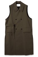 【クルニ/CULLNI】の【UNISEX】シャンブレーギャバジン タイロッケンロングベスト 人気、トレンドファッション・服の通販 founy(ファニー) ファッション Fashion レディースファッション Fashion for Women アウター Coat / Outerwear Collection レディースジャケット・軽アウター Jackets ユニセックス Unisex, Genderless ジャケット Jacket, Outerwear スタンド Stand Collar, Upright Stand スリット Slit, Slit Detail ベスト Vest, Waistcoat ポケット Pocket, Pocket Detail モダン Modern, Contemporary 新作・新入荷 New Arrivals / New In |ID:prp329100004716640