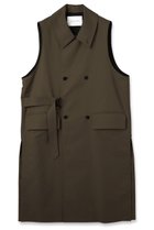 【クルニ/CULLNI】の【UNISEX】シャンブレーギャバジン タイロッケンロングベスト 人気、トレンドファッション・服の通販 founy(ファニー) ファッション Fashion レディースファッション Fashion for Women アウター Coat / Outerwear Collection レディースジャケット・軽アウター Jackets ユニセックス Unisex, Genderless ジャケット Jacket, Outerwear スタンド Stand Collar, Upright Stand スリット Slit, Slit Detail ベスト Vest, Waistcoat ポケット Pocket, Pocket Detail モダン Modern, Contemporary 新作・新入荷 New Arrivals / New In thumbnail カーキ|ID: prp329100004716640 ipo3291000000034079071