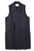【クルニ/CULLNI】の【UNISEX】シャンブレーギャバジン タイロッケンロングベスト 人気、トレンドファッション・服の通販 founy(ファニー) ファッション Fashion レディースファッション Fashion for Women アウター Coat / Outerwear Collection レディースジャケット・軽アウター Jackets ユニセックス Unisex, Genderless ジャケット Jacket, Outerwear スタンド Stand Collar, Upright Stand スリット Slit, Slit Detail ベスト Vest, Waistcoat ポケット Pocket, Pocket Detail モダン Modern, Contemporary thumbnail ネイビー|ID: prp329100004716640 ipo3291000000035512778