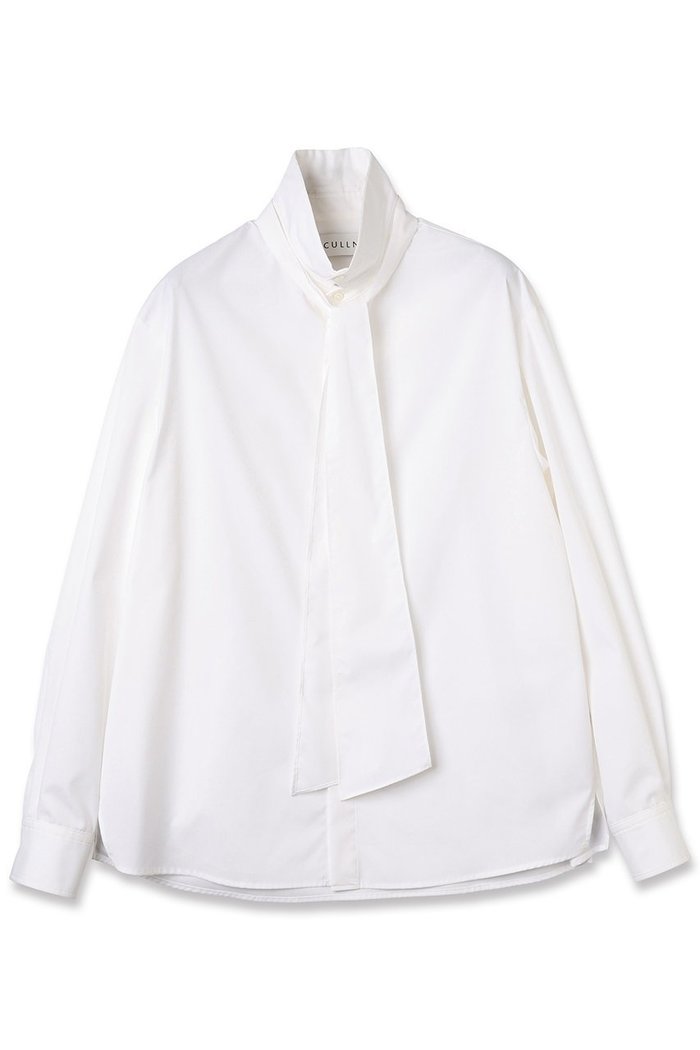 【クルニ/CULLNI】の【UNISEX】ハイカウントブロード ボウタイシャツ インテリア・キッズ・メンズ・レディースファッション・服の通販 founy(ファニー) https://founy.com/ ファッション Fashion レディースファッション Fashion for Women トップス・カットソー Cut & Sew Tops シャツ・ブラウス・オフィスカジュアル Elegant Blouses & Button-Ups ユニセックス Unisex, Genderless なめらか Smooth, Silky Texture スリット Slit, Slit Detail スリーブ Sleeve, Long Sleeve / Short Sleeve ハイネック High Neck, Mock Neck パターン Pattern, Design Print ブロード Broadcloth, Fine Cotton ラウンド Round, Round Neck リボン Ribbon, Bow ロング Long, Long-Length エレガント 上品 Elegant 新作・新入荷 New Arrivals / New In |ID: prp329100004716641 ipo3291000000034079079