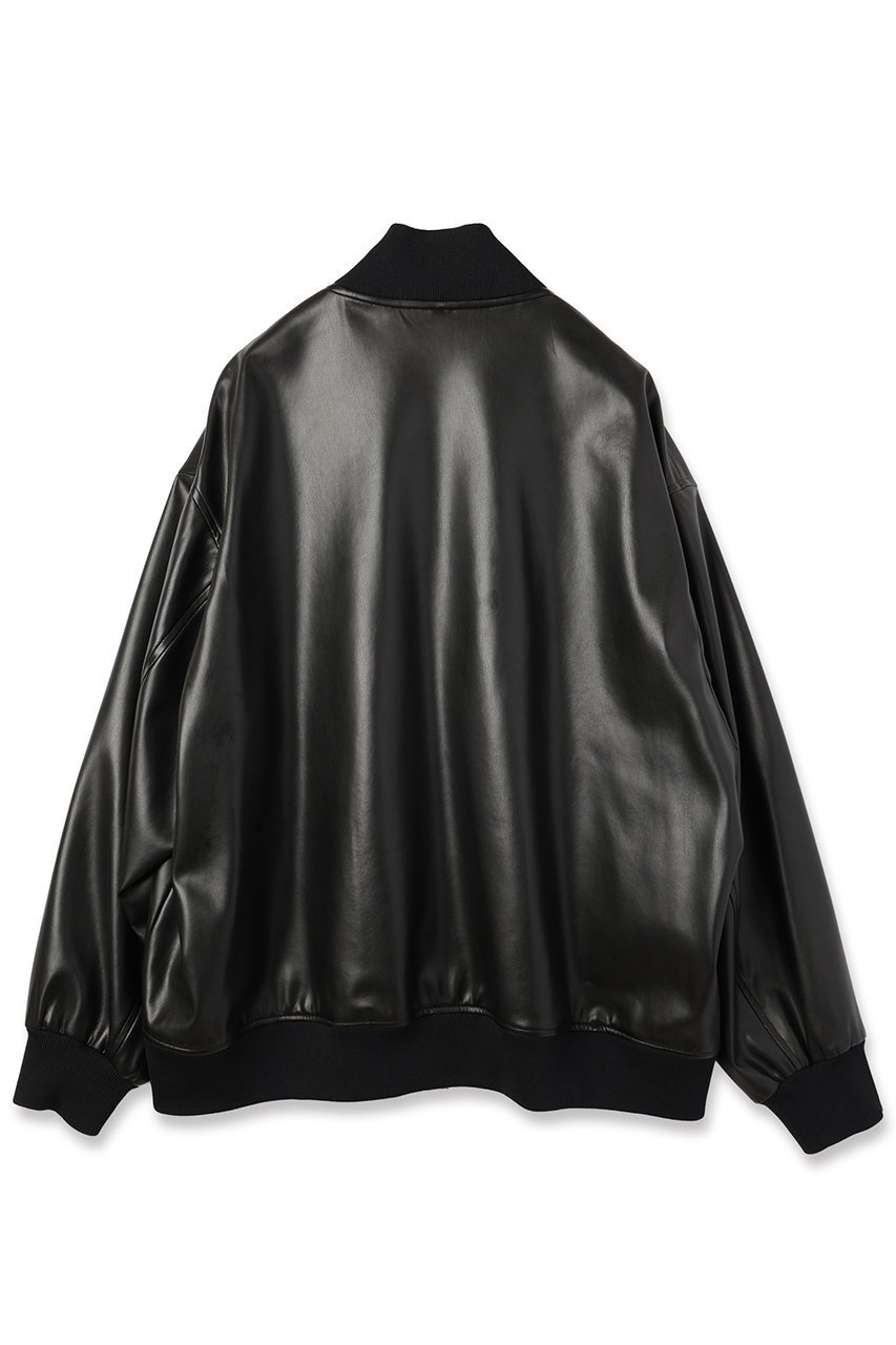 【クルニ/CULLNI】の【UNISEX】フェイクレザー MA-1 人気、トレンドファッション・服の通販 founy(ファニー) 　ファッション　Fashion　レディースファッション　Fashion for Women　アウター　Coat / Outerwear Collection　レディースジャケット・軽アウター　Jackets　ブルゾンジャケット・スポーティアウター　Blouson Jackets　MA-1ジャケット　MA-1 Bomber Jackets / Flight Jackets　ユニセックス　Unisex, Genderless　ジャケット　Jacket, Outerwear　ドロップ　Drop Shoulder, Dropped Style　フェイクレザー　Faux Leather, PU Leather　フロント　Front, Front Design　ブルゾン　Blouson, Bomber Jacket　ポケット　Pocket, Pocket Detail　リアル　Real, Realistic　エレガント 上品　Elegant　新作・新入荷　New Arrivals / New In　other-2|ID: prp329100004716642 ipo3291000000034079091
