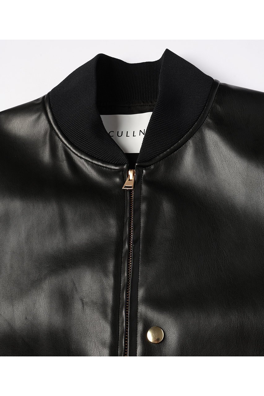 【クルニ/CULLNI】の【UNISEX】フェイクレザー MA-1 人気、トレンドファッション・服の通販 founy(ファニー) 　ファッション　Fashion　レディースファッション　Fashion for Women　アウター　Coat / Outerwear Collection　レディースジャケット・軽アウター　Jackets　ブルゾンジャケット・スポーティアウター　Blouson Jackets　MA-1ジャケット　MA-1 Bomber Jackets / Flight Jackets　ユニセックス　Unisex, Genderless　ジャケット　Jacket, Outerwear　ドロップ　Drop Shoulder, Dropped Style　フェイクレザー　Faux Leather, PU Leather　フロント　Front, Front Design　ブルゾン　Blouson, Bomber Jacket　ポケット　Pocket, Pocket Detail　リアル　Real, Realistic　エレガント 上品　Elegant　新作・新入荷　New Arrivals / New In　other-3|ID: prp329100004716642 ipo3291000000034079092