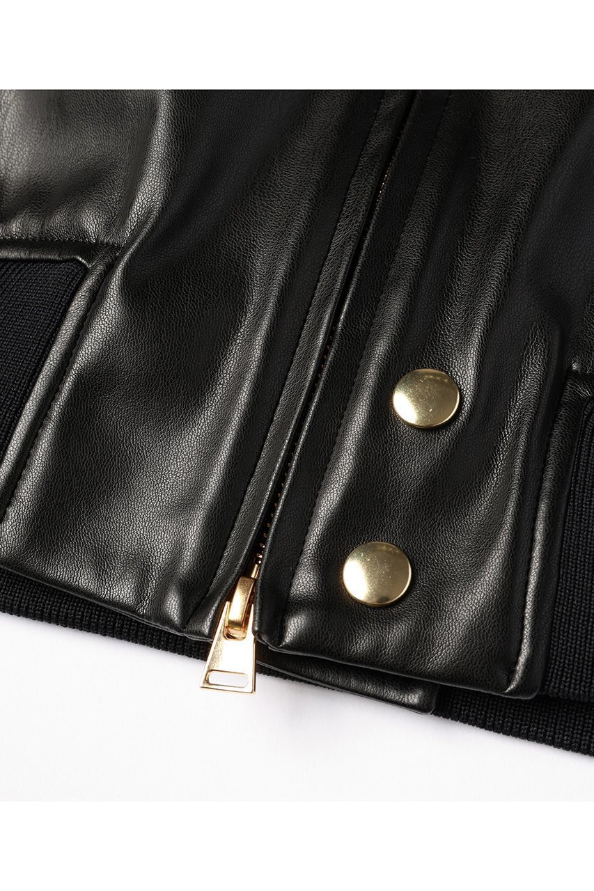 【クルニ/CULLNI】の【UNISEX】フェイクレザー MA-1 人気、トレンドファッション・服の通販 founy(ファニー) 　ファッション　Fashion　レディースファッション　Fashion for Women　アウター　Coat / Outerwear Collection　レディースジャケット・軽アウター　Jackets　ブルゾンジャケット・スポーティアウター　Blouson Jackets　MA-1ジャケット　MA-1 Bomber Jackets / Flight Jackets　ユニセックス　Unisex, Genderless　ジャケット　Jacket, Outerwear　ドロップ　Drop Shoulder, Dropped Style　フェイクレザー　Faux Leather, PU Leather　フロント　Front, Front Design　ブルゾン　Blouson, Bomber Jacket　ポケット　Pocket, Pocket Detail　リアル　Real, Realistic　エレガント 上品　Elegant　新作・新入荷　New Arrivals / New In　other-4|ID: prp329100004716642 ipo3291000000034079093