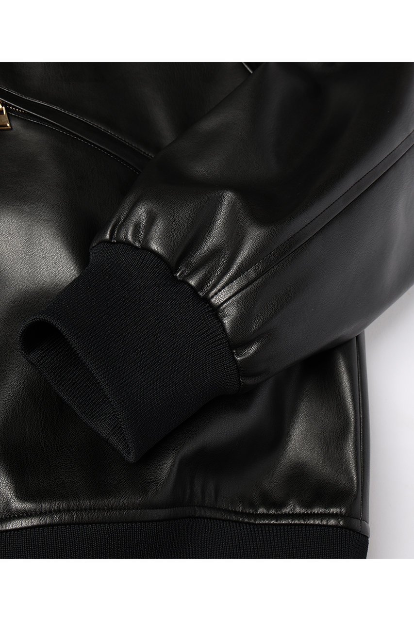 【クルニ/CULLNI】の【UNISEX】フェイクレザー MA-1 人気、トレンドファッション・服の通販 founy(ファニー) 　ファッション　Fashion　レディースファッション　Fashion for Women　アウター　Coat / Outerwear Collection　レディースジャケット・軽アウター　Jackets　ブルゾンジャケット・スポーティアウター　Blouson Jackets　MA-1ジャケット　MA-1 Bomber Jackets / Flight Jackets　ユニセックス　Unisex, Genderless　ジャケット　Jacket, Outerwear　ドロップ　Drop Shoulder, Dropped Style　フェイクレザー　Faux Leather, PU Leather　フロント　Front, Front Design　ブルゾン　Blouson, Bomber Jacket　ポケット　Pocket, Pocket Detail　リアル　Real, Realistic　エレガント 上品　Elegant　新作・新入荷　New Arrivals / New In　other-6|ID: prp329100004716642 ipo3291000000034079095