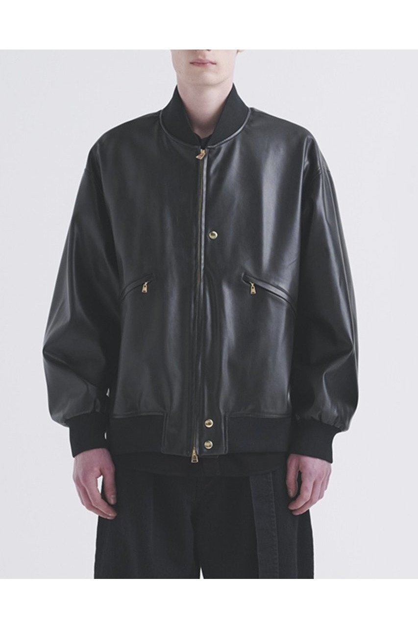 【クルニ/CULLNI】の【UNISEX】フェイクレザー MA-1 人気、トレンドファッション・服の通販 founy(ファニー) 　ファッション　Fashion　レディースファッション　Fashion for Women　アウター　Coat / Outerwear Collection　レディースジャケット・軽アウター　Jackets　ブルゾンジャケット・スポーティアウター　Blouson Jackets　MA-1ジャケット　MA-1 Bomber Jackets / Flight Jackets　ユニセックス　Unisex, Genderless　ジャケット　Jacket, Outerwear　ドロップ　Drop Shoulder, Dropped Style　フェイクレザー　Faux Leather, PU Leather　フロント　Front, Front Design　ブルゾン　Blouson, Bomber Jacket　ポケット　Pocket, Pocket Detail　リアル　Real, Realistic　エレガント 上品　Elegant　新作・新入荷　New Arrivals / New In　other-8|ID: prp329100004716642 ipo3291000000034079098