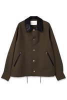 【クルニ/CULLNI】の【UNISEX】シャンブレーギャバジン ドットボタン コーチジャケット 人気、トレンドファッション・服の通販 founy(ファニー) ファッション Fashion レディースファッション Fashion for Women アウター Coat / Outerwear Collection レディースジャケット・軽アウター Jackets ユニセックス Unisex, Genderless ジャケット Jacket, Outerwear スタンド Stand Collar, Upright Stand ドット Polka Dot, Dot Pattern ドローコード Drawcord, Drawstring Cord フェイクレザー Faux Leather, PU Leather ポケット Pocket, Pocket Detail エレガント 上品 Elegant 新作・新入荷 New Arrivals / New In |ID:prp329100004716643