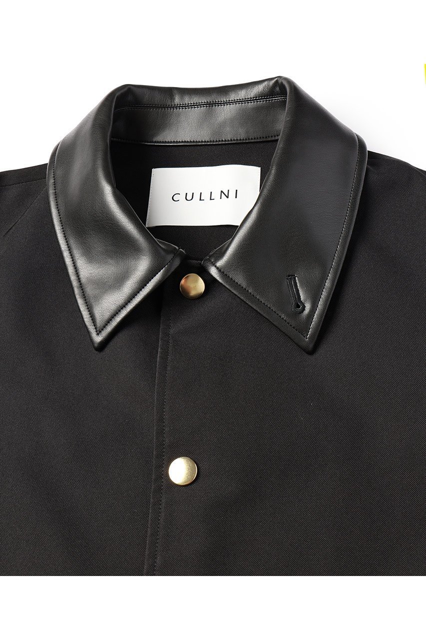 【クルニ/CULLNI】の【UNISEX】シャンブレーギャバジン ドットボタン コーチジャケット 人気、トレンドファッション・服の通販 founy(ファニー) 　ファッション　Fashion　レディースファッション　Fashion for Women　アウター　Coat / Outerwear Collection　レディースジャケット・軽アウター　Jackets　ユニセックス　Unisex, Genderless　ジャケット　Jacket, Outerwear　スタンド　Stand Collar, Upright Stand　ドット　Polka Dot, Dot Pattern　ドローコード　Drawcord, Drawstring Cord　フェイクレザー　Faux Leather, PU Leather　ポケット　Pocket, Pocket Detail　エレガント 上品　Elegant　新作・新入荷　New Arrivals / New In　other-3|ID: prp329100004716643 ipo3291000000034079105