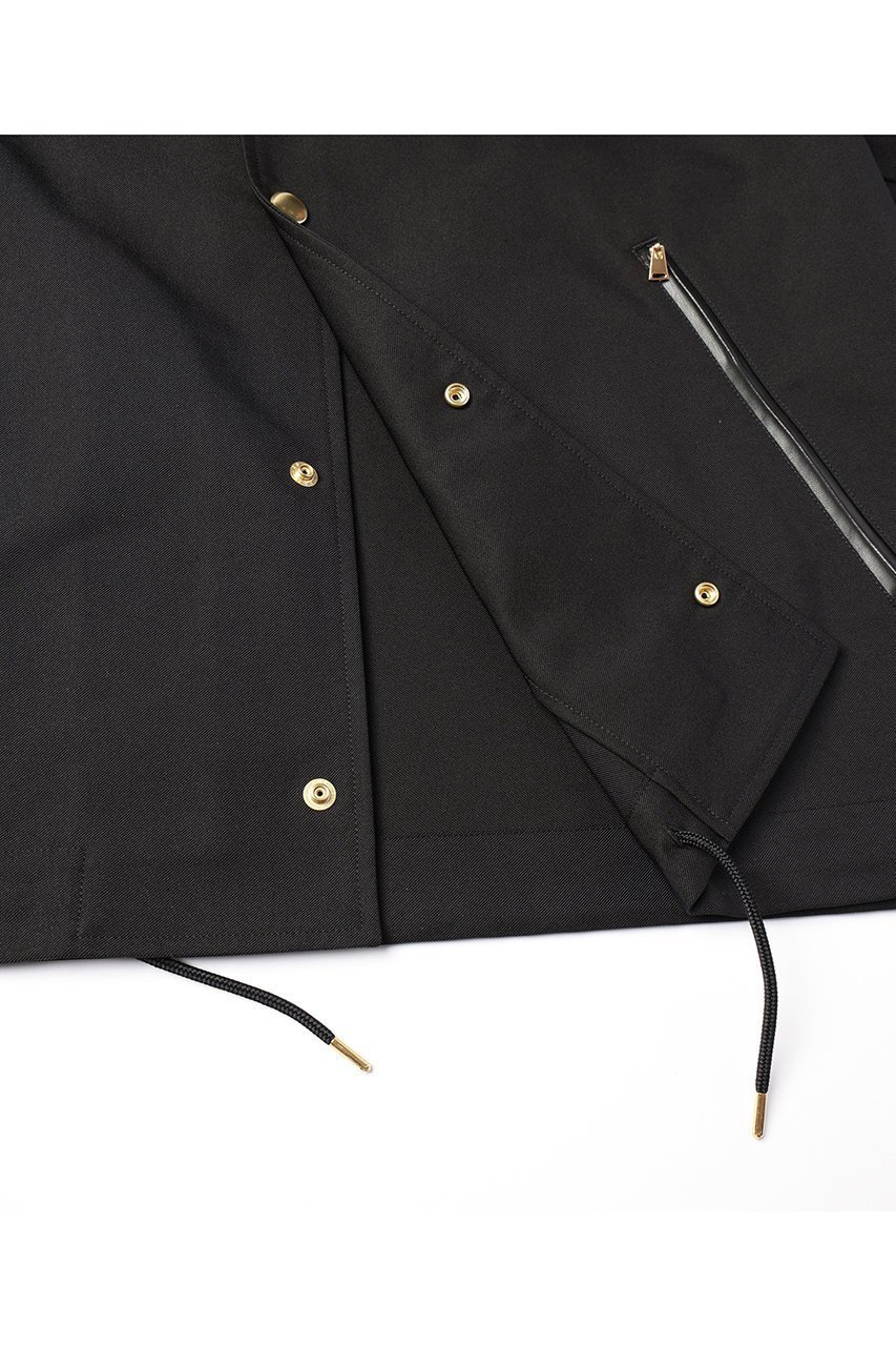 【クルニ/CULLNI】の【UNISEX】シャンブレーギャバジン ドットボタン コーチジャケット 人気、トレンドファッション・服の通販 founy(ファニー) 　ファッション　Fashion　レディースファッション　Fashion for Women　アウター　Coat / Outerwear Collection　レディースジャケット・軽アウター　Jackets　ユニセックス　Unisex, Genderless　ジャケット　Jacket, Outerwear　スタンド　Stand Collar, Upright Stand　ドット　Polka Dot, Dot Pattern　ドローコード　Drawcord, Drawstring Cord　フェイクレザー　Faux Leather, PU Leather　ポケット　Pocket, Pocket Detail　エレガント 上品　Elegant　新作・新入荷　New Arrivals / New In　other-5|ID: prp329100004716643 ipo3291000000034079107