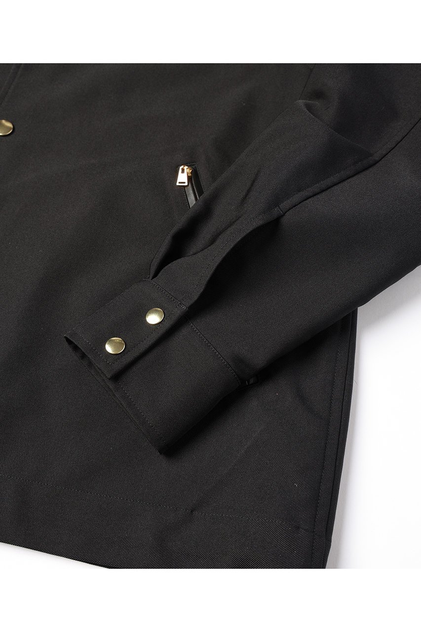 【クルニ/CULLNI】の【UNISEX】シャンブレーギャバジン ドットボタン コーチジャケット 人気、トレンドファッション・服の通販 founy(ファニー) 　ファッション　Fashion　レディースファッション　Fashion for Women　アウター　Coat / Outerwear Collection　レディースジャケット・軽アウター　Jackets　ユニセックス　Unisex, Genderless　ジャケット　Jacket, Outerwear　スタンド　Stand Collar, Upright Stand　ドット　Polka Dot, Dot Pattern　ドローコード　Drawcord, Drawstring Cord　フェイクレザー　Faux Leather, PU Leather　ポケット　Pocket, Pocket Detail　エレガント 上品　Elegant　新作・新入荷　New Arrivals / New In　other-6|ID: prp329100004716643 ipo3291000000034079108