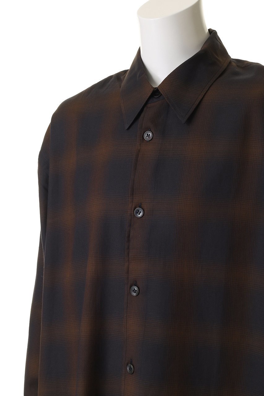 【スタジオ ニコルソン/STUDIO NICHOLSON】の【UNISEX】STRIKE COTTON CHECK シャツ 人気、トレンドファッション・服の通販 founy(ファニー) 　ファッション　Fashion　レディースファッション　Fashion for Women　トップス・カットソー　Cut & Sew Tops　シャツ・ブラウス・オフィスカジュアル　Elegant Blouses & Button-Ups　ユニセックス　Unisex, Genderless　グラデーション　Gradient, Ombre　ショート　Short, Short Length　スラックス　Slacks, Dress Pants　スリーブ　Sleeve, Long Sleeve / Short Sleeve　チェック　Check, Plaid, Tartan　デニム　Denim, Jeans Material　ロング　Long, Long-Length　other-5|ID: prp329100004716646 ipo3291000000035870130