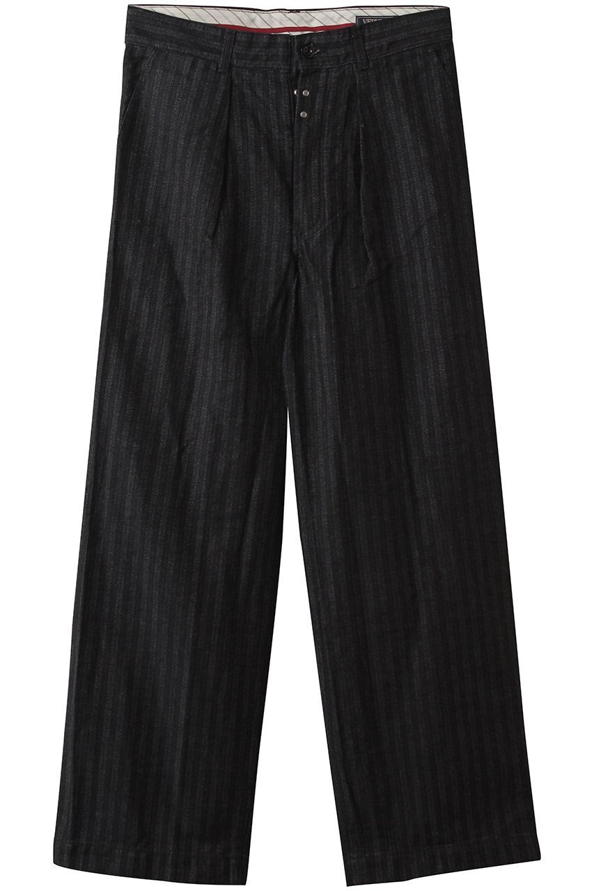 【ベリーテイジ/VERYTAGE / MEN】の【MEN】STRIPIX ストライプパンツ インテリア・キッズ・メンズ・レディースファッション・服の通販 founy(ファニー) ファッション Fashion メンズファッション Fashion for Men ボトムス Bottoms スタイリッシュ Stylish, Fashionable ストライプ Stripe, Striped Pattern パターン Pattern, Design Print モダン Modern, Contemporary ワーク Workwear, Utility Style ヴィンテージ Vintage Style ブラック|ID: prp329100004716647 ipo3291000000035617428
