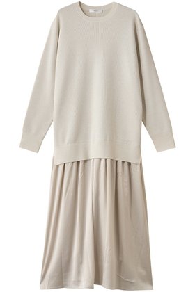 【エブール/ebure】のブライト畦ニット 異素材ワンピース 人気、トレンドファッション・服の通販 founy(ファニー) ファッション Fashion レディースファッション Fashion for Women ワンピース Dresses チュニック Tunic Tops & Dresses コンビ Combo, Combination Style サテン Satin, Glossy Fabric チュニック Tunic, Long Top ドッキング Docking, Mixed Material ブライト Bright, Shiny ベーシック Basic, Essential リラックス Relax, Relaxed Fit エレガント 上品 Elegant 再入荷 Restock / Back in Stock 畦 Ribbed Knit |ID:prp329100004717748