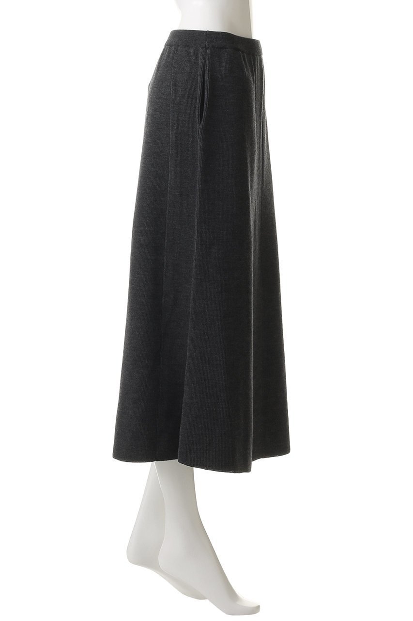 【エブール/ebure】のブライト畦ニット フレアスカート 人気、トレンドファッション・服の通販 founy(ファニー) 　ファッション　Fashion　レディースファッション　Fashion for Women　スカート　Skirts　Aライン・フレアスカート　A-Line & Flared Skirts　セットアップ　Set-Up, Coordinated Outfit　フレア　Flare, Flared　ブライト　Bright, Shiny　ベーシック　Basic, Essential　リラックス　Relax, Relaxed Fit　エレガント 上品　Elegant　畦　Ribbed Knit　other-3|ID: prp329100004717749 ipo3291000000035389451