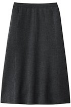 【エブール/ebure】のブライト畦ニット フレアスカート チャコールグレー|ID: prp329100004717749 ipo3291000000036073509