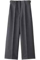 【エブール/ebure】のシルクウールツイル ワイドストレートパンツ グレー|ID: prp329100004717751 ipo3291000000034089646