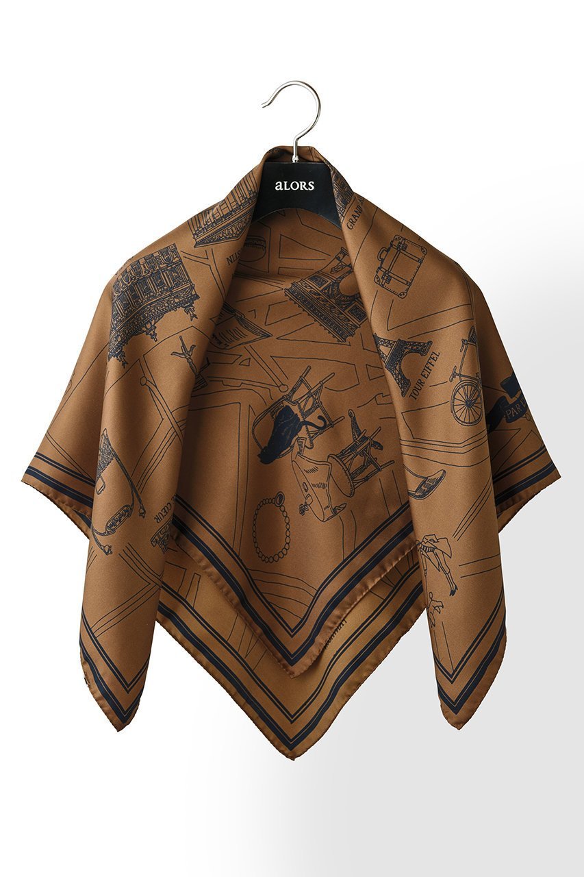 【アロー/aLORS】のFoulard Ex-libris Paris×aLORS スカーフ 人気、トレンドファッション・服の通販 founy(ファニー) 　ファッション　Fashion　レディースファッション　Fashion for Women　ストール　Soft & Warm Scarves　マフラー・スヌード / 冬小物の定番　Scarves & Mufflers　イタリア　Italy　エレガント 上品　Elegant　シルク　Silk, 100% Silk　スカーフ　Scarf, Neckwear　ストール　Stole, Wrap　ドレープ　Drape, Draping Fabric　ハンド　Hand, Handmade　プリント　Print, Printed Pattern　マフラー　Scarf, Muffler　新作・新入荷　New Arrivals / New In　other-2|ID: prp329100004717755 ipo3291000000034089678