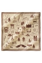 【アロー/aLORS】のFoulard Ex-libris Paris×aLORS スカーフ アイボリー×ボルドー|ID: prp329100004717755 ipo3291000000035500432