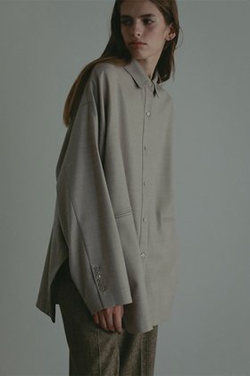 【エトレトウキョウ/ETRE TOKYO】 ハイカウントフラノオーバーサイズシャツ人気、トレンドファッション・服の通販 founy(ファニー) ファッション Fashion レディースファッション Fashion for Women トップス・カットソー Cut & Sew Tops シャツ・ブラウス・オフィスカジュアル Elegant Blouses & Button-Ups インナー Innerwear 秋 Autumn スリーブ Sleeve, Long Sleeve / Short Sleeve バランス Balance, Style Balance ロング Long, Long-Length 冬 Winter / This Winter 新作・新入荷 New Arrivals / New In |ID:prp329100004717756