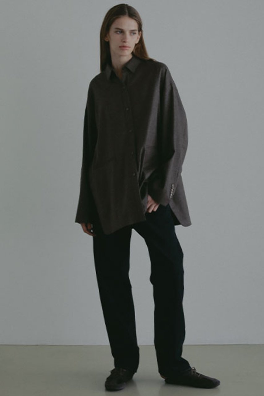 【エトレトウキョウ/ETRE TOKYO】のハイカウントフラノオーバーサイズシャツ 人気、トレンドファッション・服の通販 founy(ファニー) 　ファッション　Fashion　レディースファッション　Fashion for Women　トップス・カットソー　Cut & Sew Tops　シャツ・ブラウス・オフィスカジュアル　Elegant Blouses & Button-Ups　インナー　Innerwear　秋　Autumn　スリーブ　Sleeve, Long Sleeve / Short Sleeve　バランス　Balance, Style Balance　ロング　Long, Long-Length　冬　Winter / This Winter　新作・新入荷　New Arrivals / New In　other-2|ID: prp329100004717756 ipo3291000000034089687
