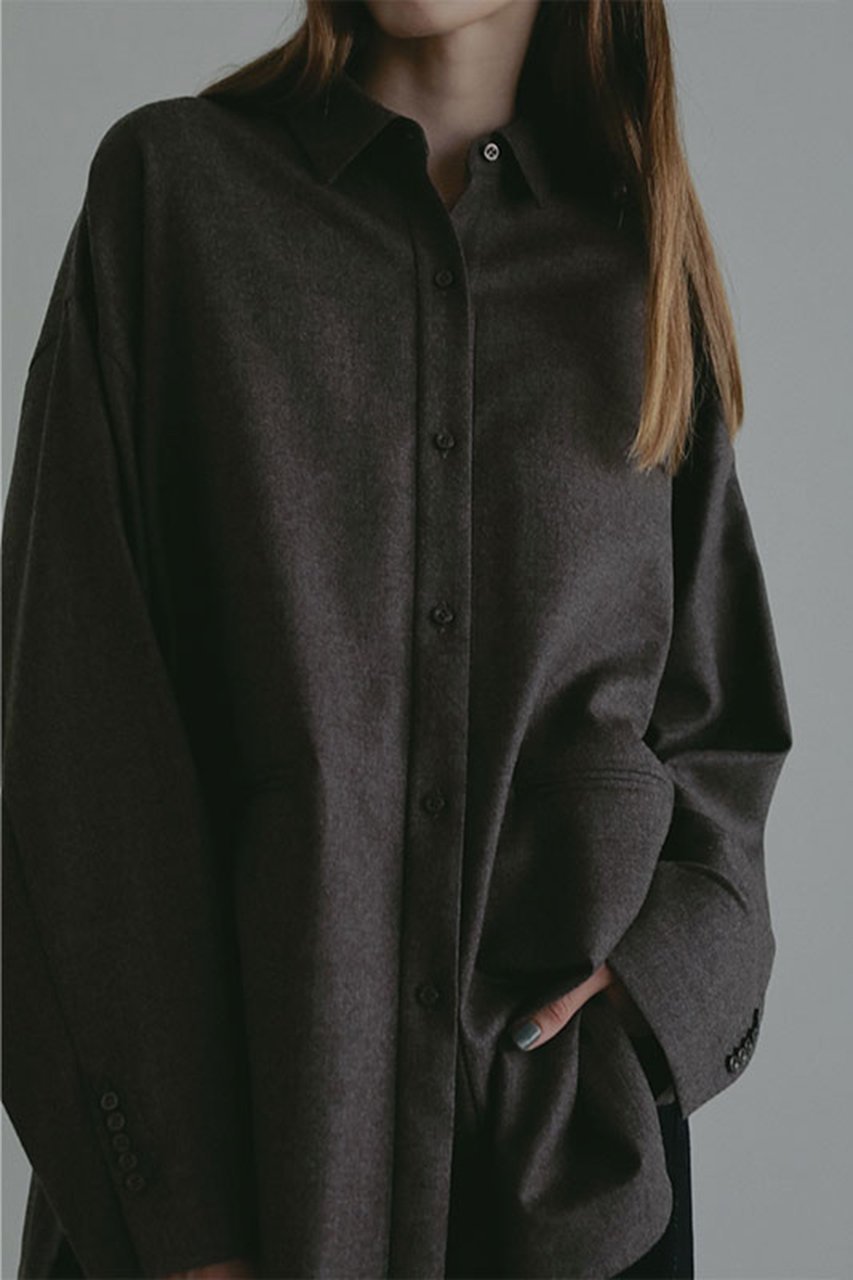 【エトレトウキョウ/ETRE TOKYO】のハイカウントフラノオーバーサイズシャツ 人気、トレンドファッション・服の通販 founy(ファニー) 　ファッション　Fashion　レディースファッション　Fashion for Women　トップス・カットソー　Cut & Sew Tops　シャツ・ブラウス・オフィスカジュアル　Elegant Blouses & Button-Ups　インナー　Innerwear　秋　Autumn　スリーブ　Sleeve, Long Sleeve / Short Sleeve　バランス　Balance, Style Balance　ロング　Long, Long-Length　冬　Winter / This Winter　新作・新入荷　New Arrivals / New In　other-4|ID: prp329100004717756 ipo3291000000034089689
