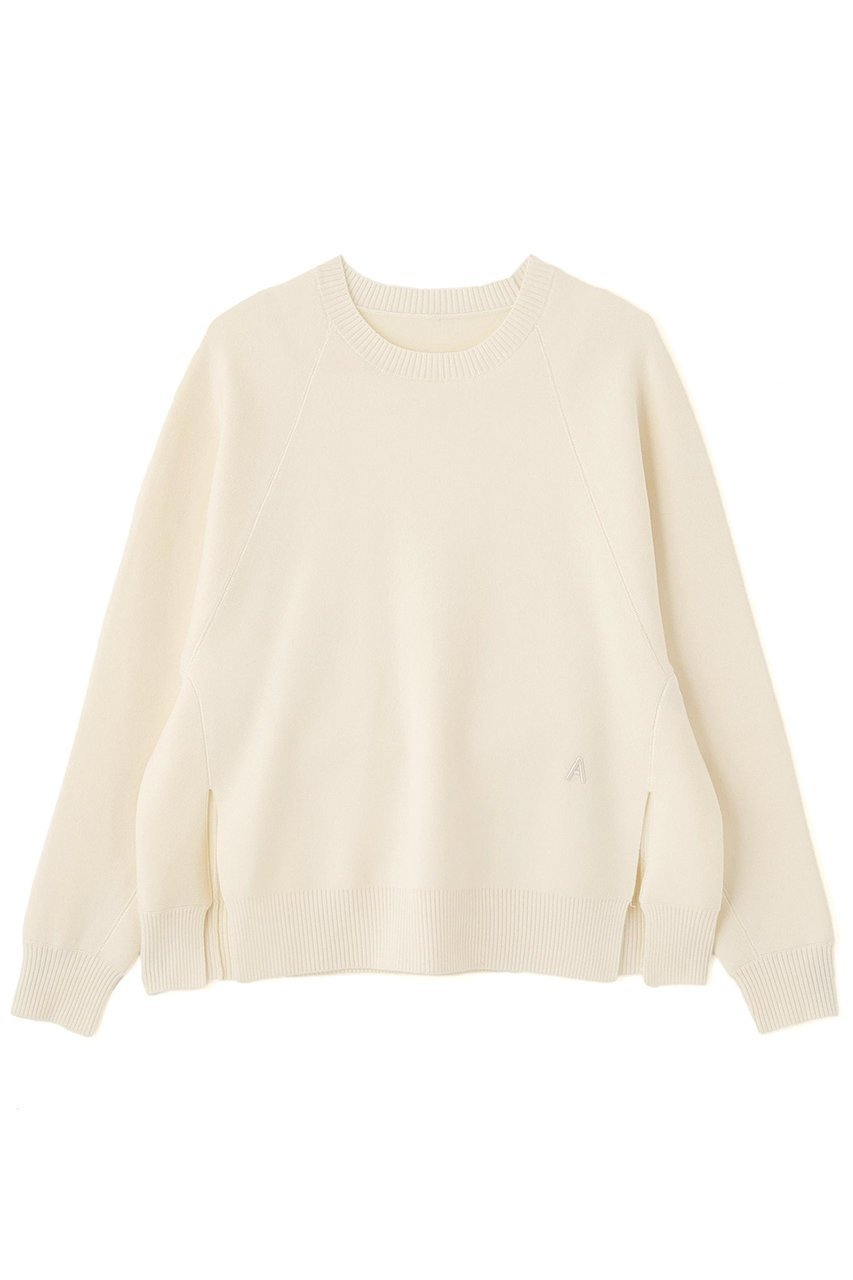 【アドーア/ADORE】のイニシャルニット インテリア・キッズ・メンズ・レディースファッション・服の通販 founy(ファニー) 　ファッション　Fashion　レディースファッション　Fashion for Women　トップス・カットソー　Cut & Sew Tops　ニット　Knit Tops & Sweaters　カジュアルプルオーバー・ニットトップス　Pullovers & Knit Tops / Casual Pullovers　スウェット / スエット　Sweatshirt, Sweatwear　スリーブ　Sleeve, Long Sleeve / Short Sleeve　エレガント 上品　Elegant　ホワイト|ID: prp329100004717765 ipo3291000000034089757