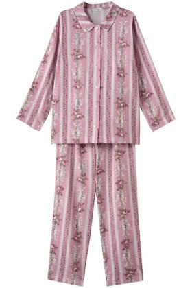 【イクコ/IKUKO / GOODS】 ダブルガーゼ花柄襟付きパジャマ人気、トレンドファッション・服の通販 founy(ファニー) クラシカル Classical, Vintage-Inspired スリーブ Sleeve, Long Sleeve / Short Sleeve ダブル Double, Double-Breasted パジャマ Pajamas, Sleepwear プリント Print, Printed Pattern ベーシック Basic, Essential ロング Long, Long-Length エレガント 上品 Elegant 新作・新入荷 New Arrivals / New In |ID:prp329100004717769