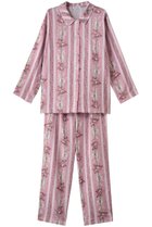 【イクコ/IKUKO / GOODS】のダブルガーゼ花柄襟付きパジャマ ピンク|ID:prp329100004717769
