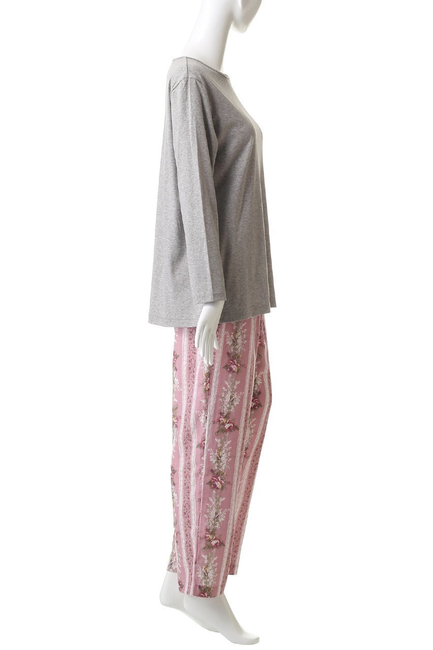 【イクコ/IKUKO / GOODS】のスムースニット&ダブルガーゼ花柄パジャマ 人気、トレンドファッション・服の通販 founy(ファニー) 　ストレッチ　Stretch, Stretchy Fabric　ダブル　Double, Double-Breasted　パジャマ　Pajamas, Sleepwear　プリント　Print, Printed Pattern　新作・新入荷　New Arrivals / New In　other-3|ID: prp329100004717772 ipo3291000000034089816