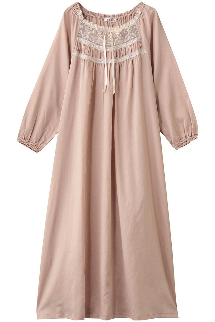 【イクコ/IKUKO / GOODS】のビンテージサテンレースネグリジェ インテリア・キッズ・メンズ・レディースファッション・服の通販 founy(ファニー) https://founy.com/ エレガント 上品 Elegant ギャザー Gathered, Ruffled サテン Satin, Glossy Fabric スリーブ Sleeve, Long Sleeve / Short Sleeve パジャマ Pajamas, Sleepwear フェミニン Feminine, Girly リボン Ribbon, Bow レース Lace, Lace Fabric ロング Long, Long-Length |ID: prp329100004717775 ipo3291000000034089834