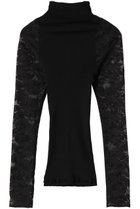 【アロマティック/AROMATIQUE】のロングスリーブ 人気、トレンドファッション・服の通販 founy(ファニー) ファッション Fashion レディースファッション Fashion for Women 下着・ランジェリー Lingerie & Intimates その他ランジェリー・インナーアイテム Other Lingerie / Intimates インナー Innerwear スウェット / スエット Sweatshirt, Sweatwear スリーブ Sleeve, Long Sleeve / Short Sleeve ドッキング Docking, Mixed Material ランジェリー Lingerie, Intimate Wear リーフ Leaf, Botanical Leaf レース Lace, Lace Fabric ロング Long, Long-Length 新作・新入荷 New Arrivals / New In A/W・秋冬 Autumn/Winter thumbnail ブラック|ID: prp329100004717779 ipo3291000000034089861