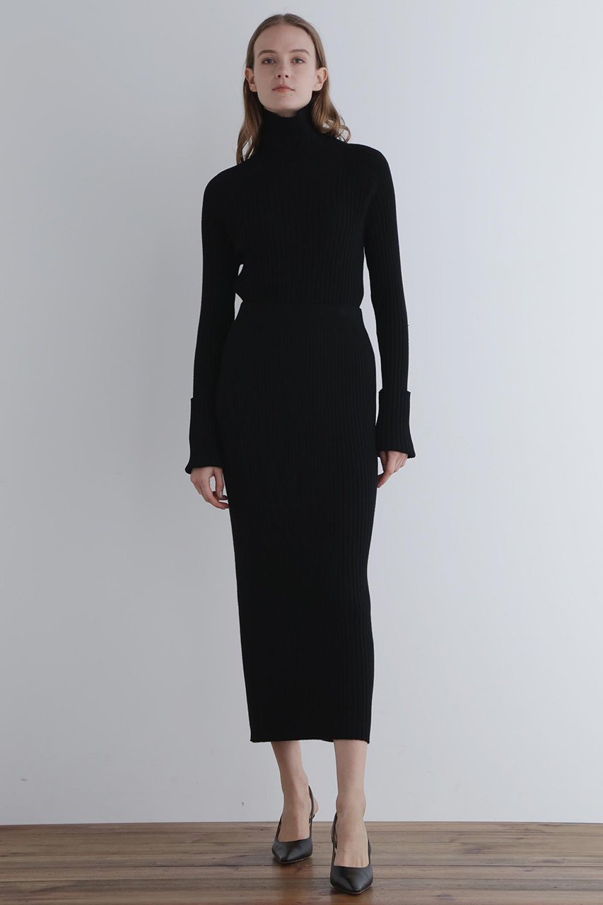 【ル フィル/LE PHIL】のワイドリブニットスカート 人気、トレンドファッション・服の通販 founy(ファニー) 　ファッション　Fashion　レディースファッション　Fashion for Women　スカート　Skirts　ロングスカート　Long Skirts / Maxi & Midi Skirts　セットアップ　Set-Up, Coordinated Outfit　パターン　Pattern, Design Print　フェミニン　Feminine, Girly　ロング　Long, Long-Length　other-3|ID: prp329100004717781 ipo3291000000035833699