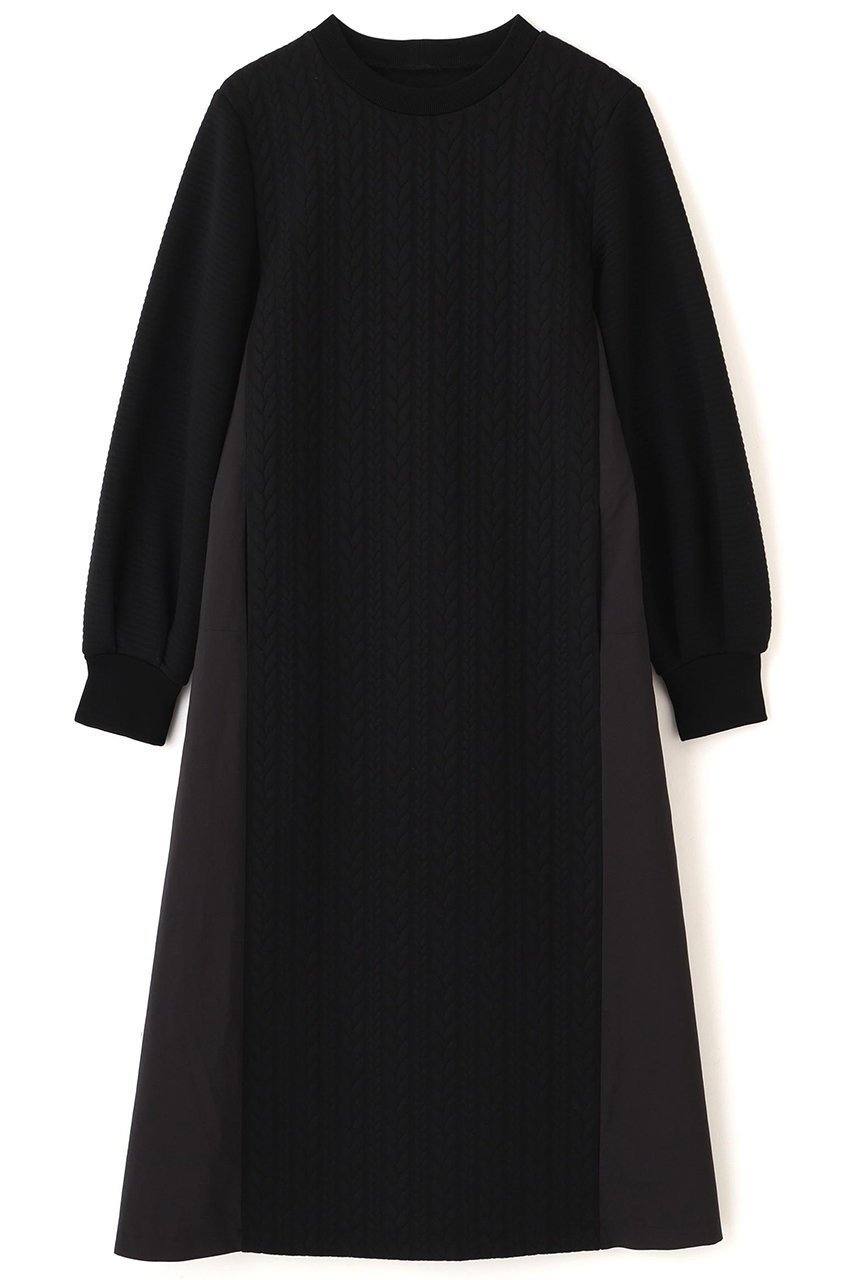 【アドーア/ADORE】のジャガードジャージーワンピース インテリア・キッズ・メンズ・レディースファッション・服の通販 founy(ファニー) 　ファッション　Fashion　レディースファッション　Fashion for Women　ワンピース　Dresses　チュニック　Tunic Tops & Dresses　シンプル　Simple, Minimal　ジャカード／ジャガード　Jacquard, Woven Pattern　タフタ　Taffeta, Structured Fabric　チュニック　Tunic, Long Top　ロング　Long, Long-Length　新作・新入荷　New Arrivals / New In　ブラック|ID: prp329100004717786 ipo3291000000034089913