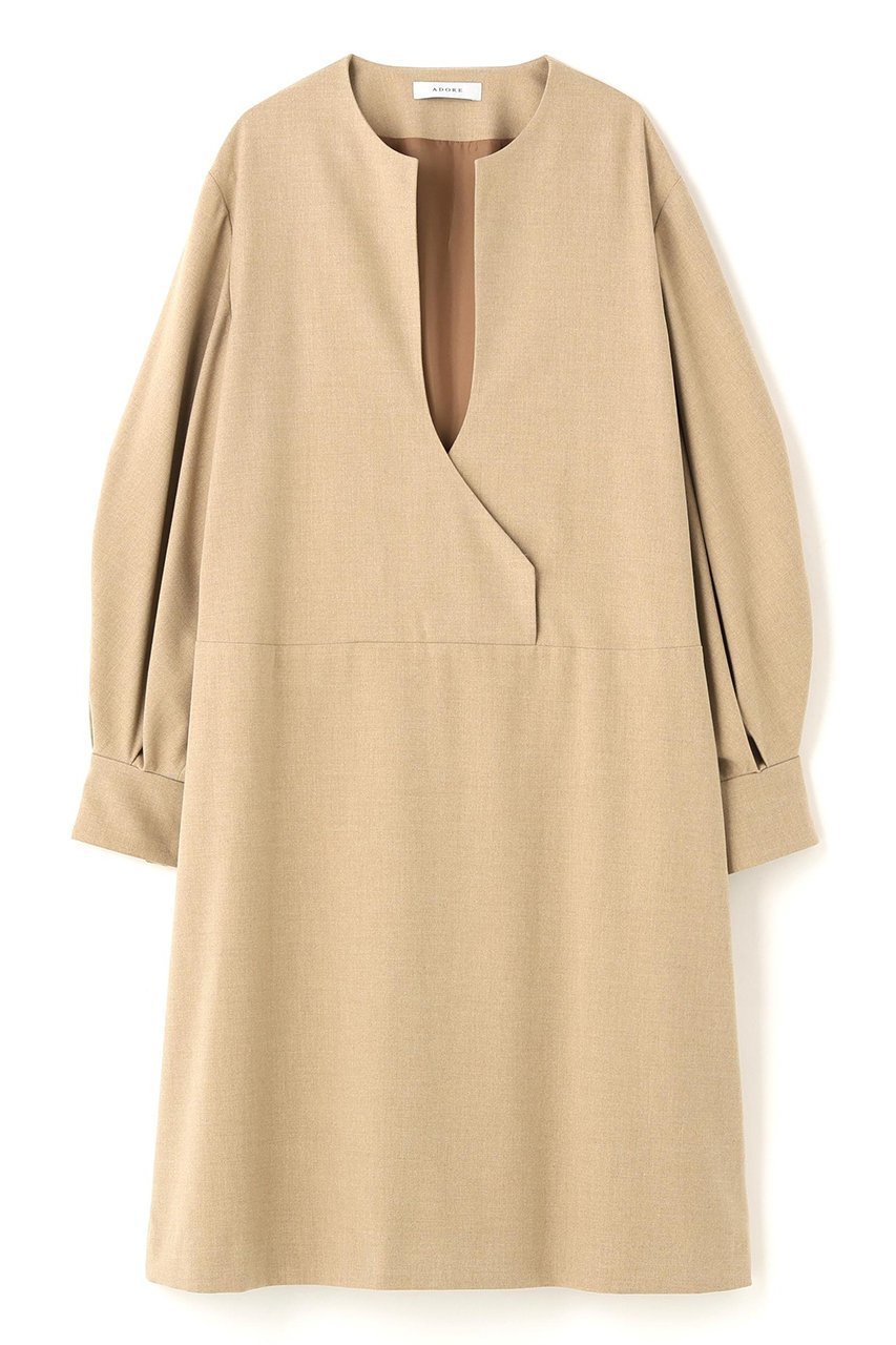 【アドーア/ADORE】のドライハイブリットワンピース インテリア・キッズ・メンズ・レディースファッション・服の通販 founy(ファニー) 　ファッション　Fashion　レディースファッション　Fashion for Women　ワンピース　Dresses　チュニック　Tunic Tops & Dresses　チュニック　Tunic, Long Top　ドレス　Dress, One-Piece　バランス　Balance, Style Balance　ベージュ|ID: prp329100004717787 ipo3291000000035922807