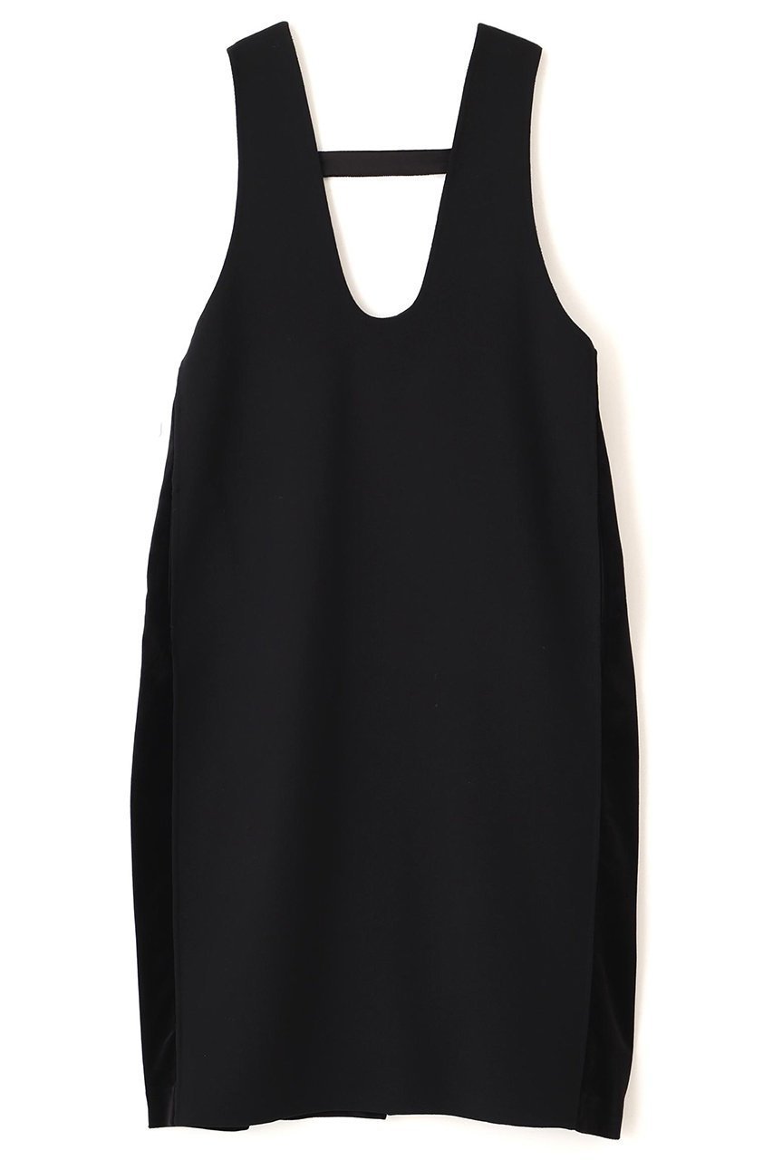 【アドーア/ADORE】のウールリバーワンピース インテリア・キッズ・メンズ・レディースファッション・服の通販 founy(ファニー) 　ファッション　Fashion　レディースファッション　Fashion for Women　ワンピース　Dresses　チュニック　Tunic Tops & Dresses　ダブル　Double, Double-Breasted　チュニック　Tunic, Long Top　フェイス　Face, Facial Design　ベロア　Velour, Soft Velvet　エレガント 上品　Elegant　新作・新入荷　New Arrivals / New In　ブラック|ID: prp329100004717788 ipo3291000000034089940