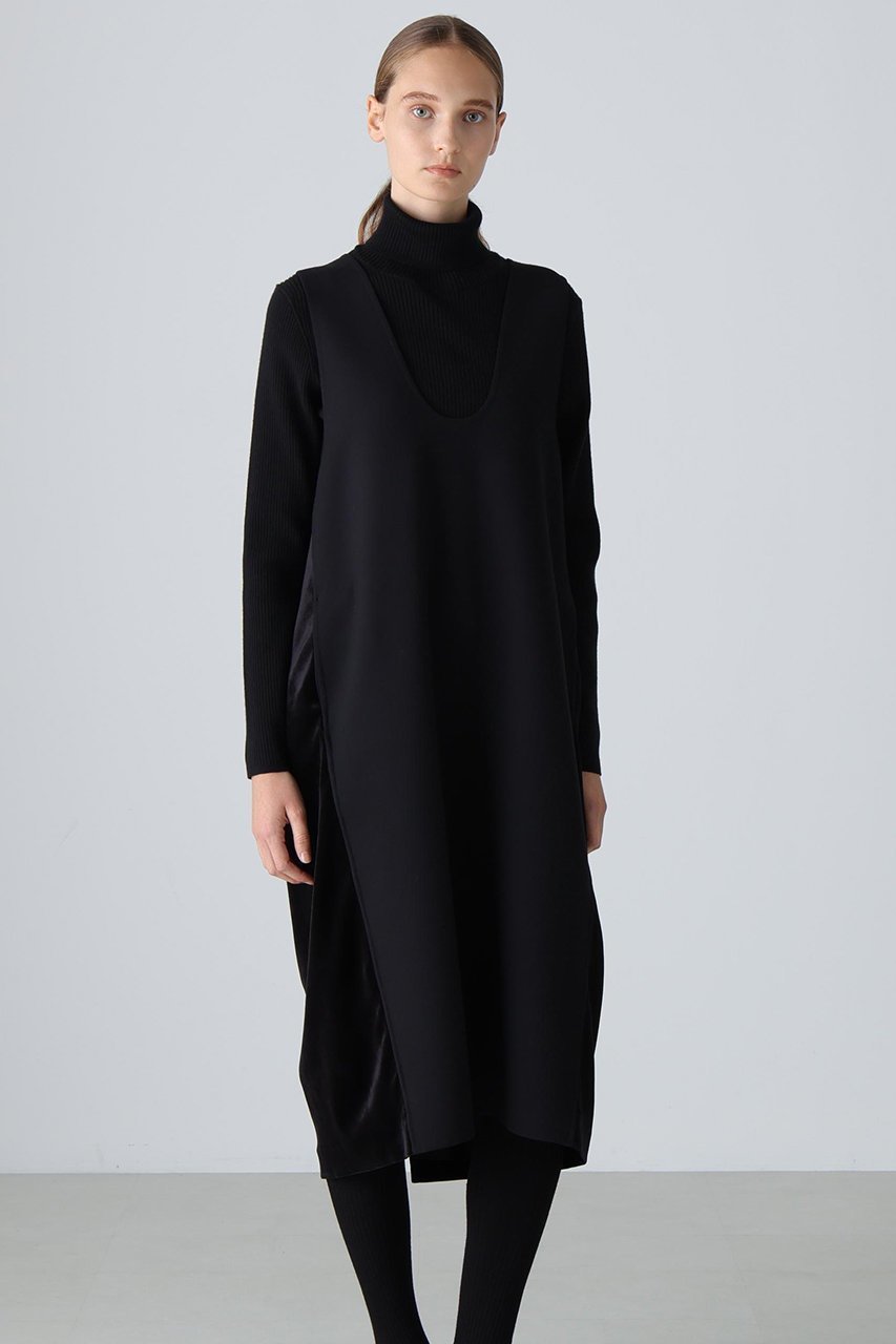 【アドーア/ADORE】のウールリバーワンピース 人気、トレンドファッション・服の通販 founy(ファニー) 　ファッション　Fashion　レディースファッション　Fashion for Women　ワンピース　Dresses　チュニック　Tunic Tops & Dresses　ダブル　Double, Double-Breasted　チュニック　Tunic, Long Top　フェイス　Face, Facial Design　ベロア　Velour, Soft Velvet　エレガント 上品　Elegant　新作・新入荷　New Arrivals / New In　other-3|ID: prp329100004717788 ipo3291000000034089942
