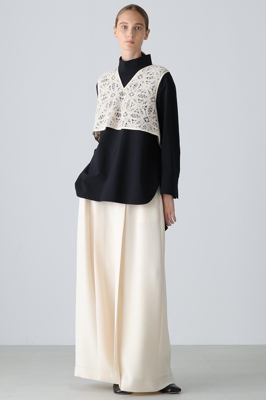 【アドーア/ADORE】のシルキーダブルクロスパンツ 人気、トレンドファッション・服の通販 founy(ファニー) 　ファッション　Fashion　レディースファッション　Fashion for Women　パンツ　Pants & Trousers　シンプル　Simple, Minimal　ドレープ　Drape, Draping Fabric　バランス　Balance, Style Balance　other-3|ID: prp329100004717789 ipo3291000000035297048