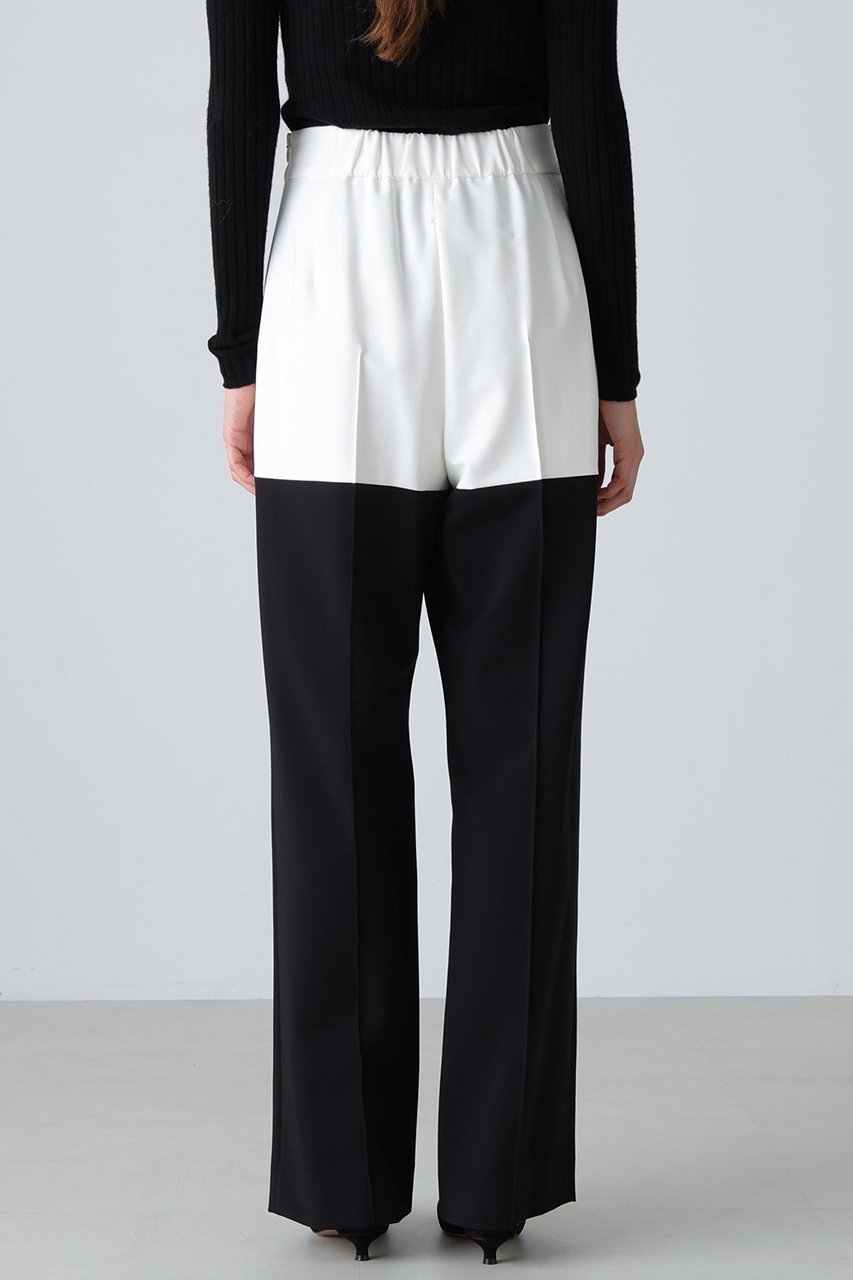 【アドーア/ADORE】のバイカラーWクロスパンツ 人気、トレンドファッション・服の通販 founy(ファニー) 　ファッション　Fashion　レディースファッション　Fashion for Women　パンツ　Pants & Trousers　コンパクト　Compact, Small Size　ストレッチ　Stretch, Stretchy Fabric　ストレート　Straight, Straight Cut　other-5|ID: prp329100004717791 ipo3291000000035678940