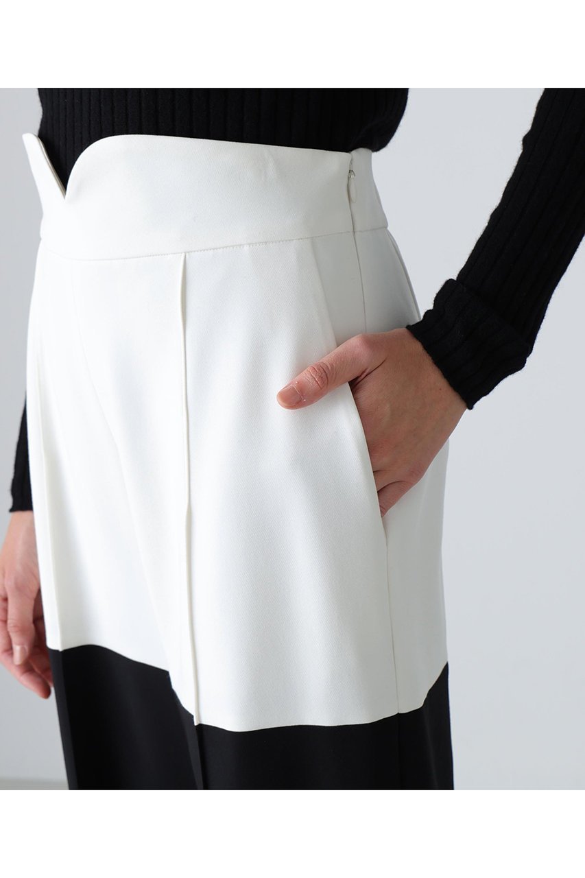 【アドーア/ADORE】のバイカラーWクロスパンツ 人気、トレンドファッション・服の通販 founy(ファニー) 　ファッション　Fashion　レディースファッション　Fashion for Women　パンツ　Pants & Trousers　コンパクト　Compact, Small Size　ストレッチ　Stretch, Stretchy Fabric　ストレート　Straight, Straight Cut　other-7|ID: prp329100004717791 ipo3291000000035678942
