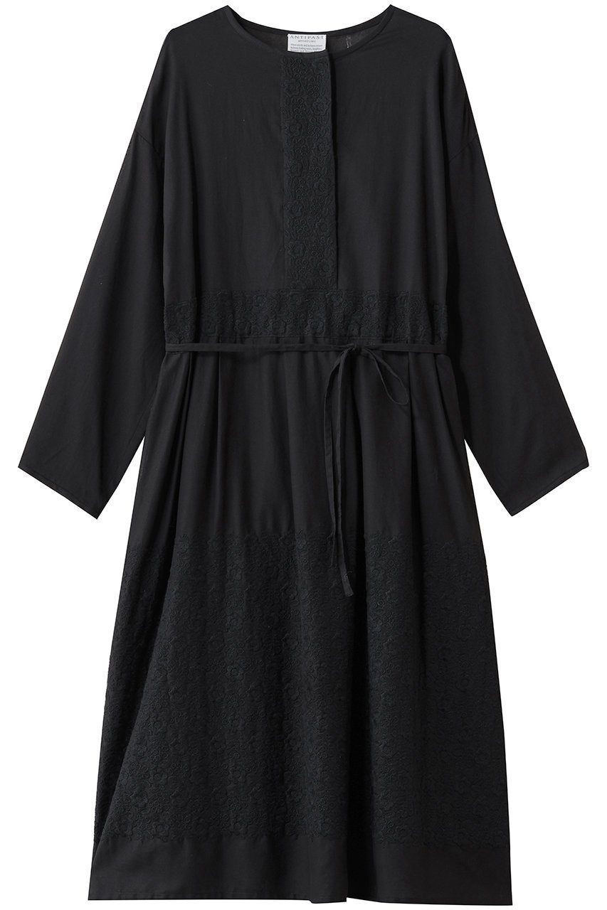 【アンティパスト/ANTIPAST】の花柄刺しゅワンピース 人気、トレンドファッション・服の通販 founy(ファニー) 　ファッション　Fashion　レディースファッション　Fashion for Women　ワンピース　Dresses　チュニック　Tunic Tops & Dresses　シューズ　Shoes, Footwear　チュニック　Tunic, Long Top　ロング　Long, Long-Length　新作・新入荷　New Arrivals / New In　 other-1|ID: prp329100004717801 ipo3291000000034090046