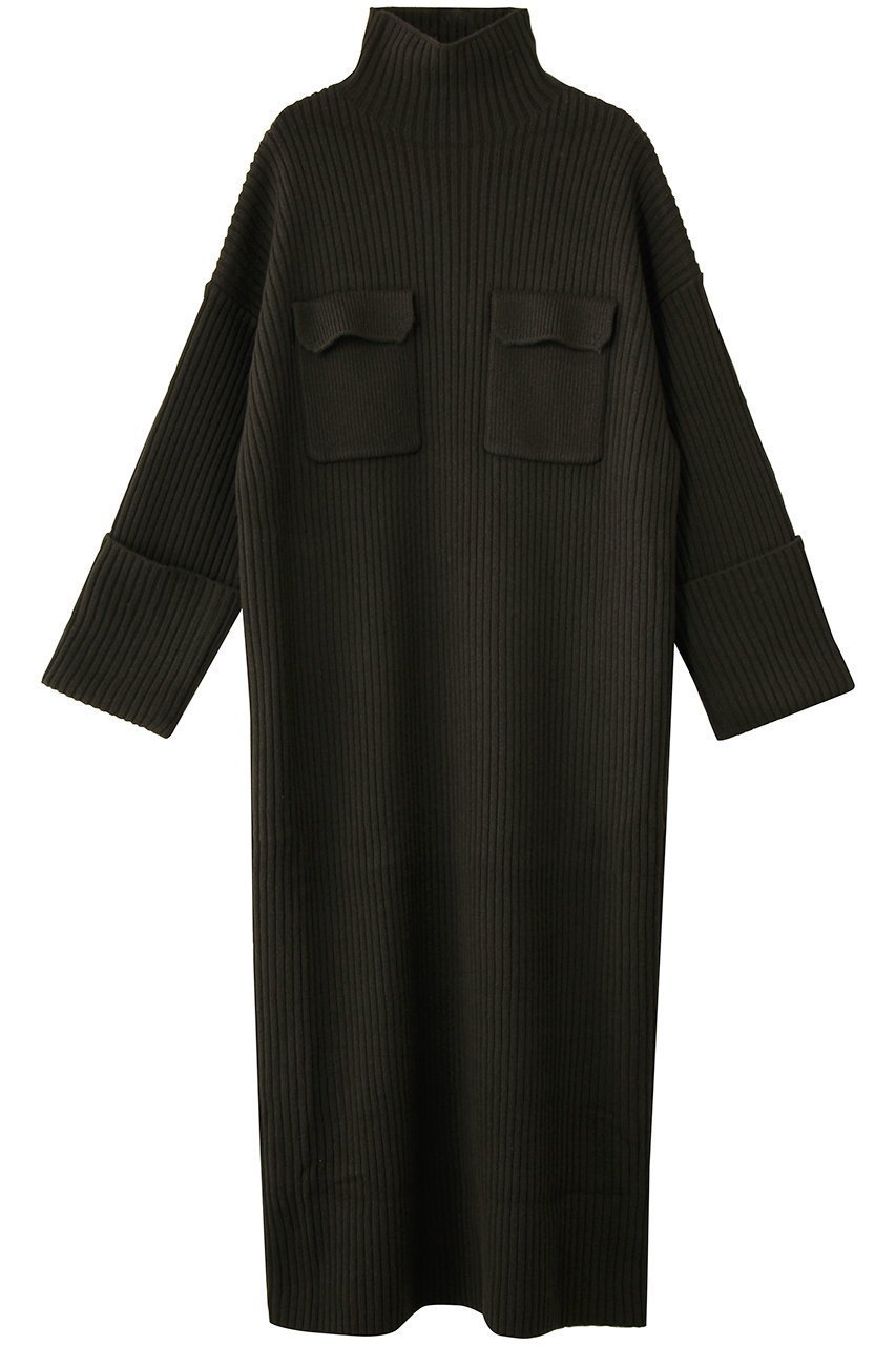 【サクラ/SACRA】のエクストラファインラムウールリブワンピース 人気、トレンドファッション・服の通販 founy(ファニー) 　ファッション　Fashion　レディースファッション　Fashion for Women　ワンピース　Dresses　チュニック　Tunic Tops & Dresses　カフス　Cuff Design　スリーブ　Sleeve, Long Sleeve / Short Sleeve　チュニック　Tunic, Long Top　パッチ　Patch, Appliqué　フラップ　Flap, Flap Pocket　フロント　Front, Front Design　ポケット　Pocket, Pocket Detail　ロング　Long, Long-Length　ワイド　Wide, Wide Fit　新作・新入荷　New Arrivals / New In　 other-1|ID: prp329100004717808 ipo3291000000034090092