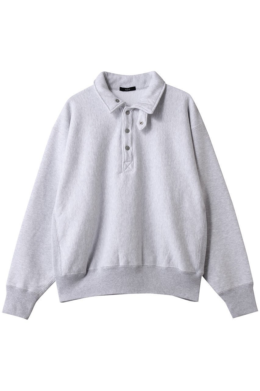 【イレーヴ/YLEVE】のHEAVY ウェイト フリース ブリーチ スナップ プルオーバー インテリア・キッズ・メンズ・レディースファッション・服の通販 founy(ファニー) 　ファッション　Fashion　レディースファッション　Fashion for Women　トップス・カットソー　Cut & Sew Tops　シャツ・ブラウス・オフィスカジュアル　Elegant Blouses & Button-Ups　レディースパーカー・カジュアルフーディー　Casual Hoodies & Sweatshirts　ロングTシャツ・Tシャツ　Longline T-Shirts & Tees　カジュアルプルオーバー・ニットトップス　Pullovers & Knit Tops / Casual Pullovers　スウェット・クルーネックトップス　Sweatshirts & Crewnecks / Relaxed Fit Sweat Tops　カットソー・ベーシックTシャツ　Cut-and-Sewn Tops / Stretch Tees & Basics　おすすめ　Recommended / Our Picks　スポーティ　Sporty, Casual Athletic　スラックス　Slacks, Dress Pants　フレア　Flare, Flared　ブリーチ　Bleach, Washed Finish　ボトム　Bottoms, Lower Wear　定番　Standard, Basic Item　新作・新入荷　New Arrivals / New In　ヘザー|ID: prp329100004717810 ipo3291000000034090109