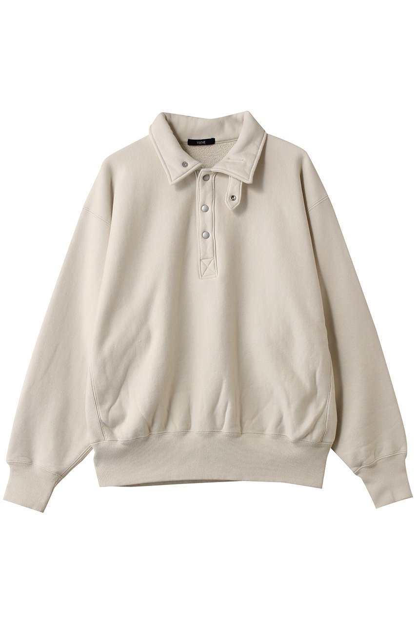 【イレーヴ/YLEVE】のHEAVY ウェイト フリース ブリーチ スナップ プルオーバー インテリア・キッズ・メンズ・レディースファッション・服の通販 founy(ファニー) 　ファッション　Fashion　レディースファッション　Fashion for Women　トップス・カットソー　Cut & Sew Tops　シャツ・ブラウス・オフィスカジュアル　Elegant Blouses & Button-Ups　レディースパーカー・カジュアルフーディー　Casual Hoodies & Sweatshirts　ロングTシャツ・Tシャツ　Longline T-Shirts & Tees　カジュアルプルオーバー・ニットトップス　Pullovers & Knit Tops / Casual Pullovers　スウェット・クルーネックトップス　Sweatshirts & Crewnecks / Relaxed Fit Sweat Tops　カットソー・ベーシックTシャツ　Cut-and-Sewn Tops / Stretch Tees & Basics　おすすめ　Recommended / Our Picks　スポーティ　Sporty, Casual Athletic　スラックス　Slacks, Dress Pants　フレア　Flare, Flared　ブリーチ　Bleach, Washed Finish　ボトム　Bottoms, Lower Wear　定番　Standard, Basic Item　新作・新入荷　New Arrivals / New In　バター|ID: prp329100004717810 ipo3291000000034090110